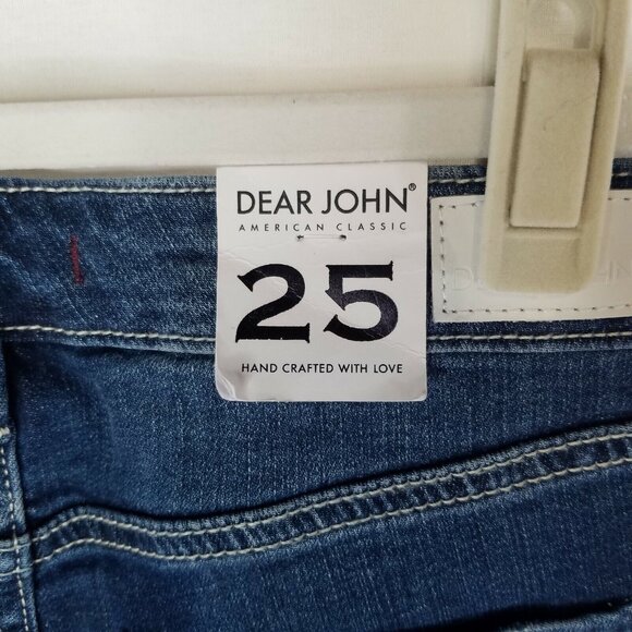 Dear John Women's Size 25 Jeans Gisele High Waisted Skinny Raw Hem Step Hem - Picture 5 of 10